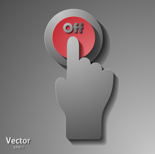 modern ui button set including switches and push vector image