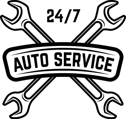 Garage service station auto parts store filling Vector Image