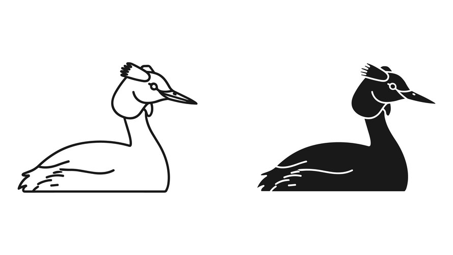 Raven Bird Icons - Solid Black Silhouette – Royalty-Free Vector ...