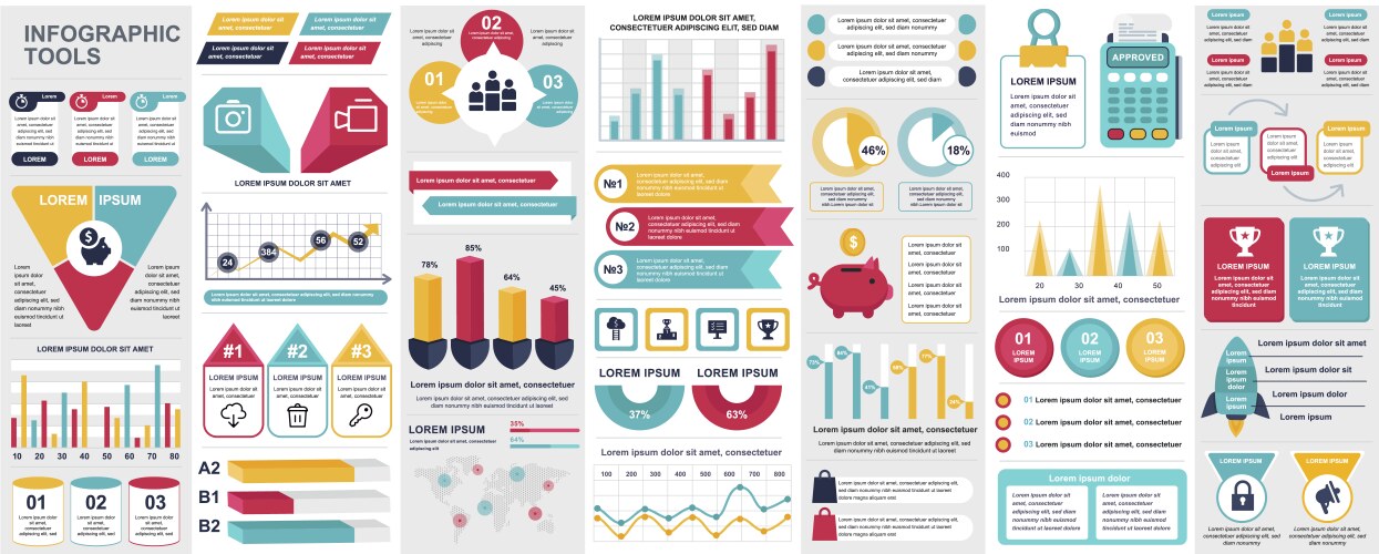 Ux basics infographic template Royalty Free Vector Image