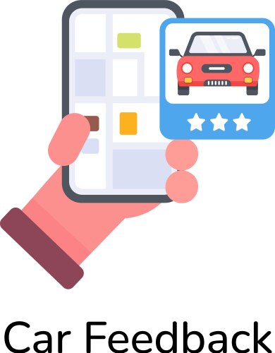Car feedback Royalty Free Vector Image - VectorStock