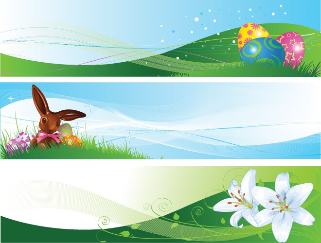 Easter bunny background Royalty Free Vector Image