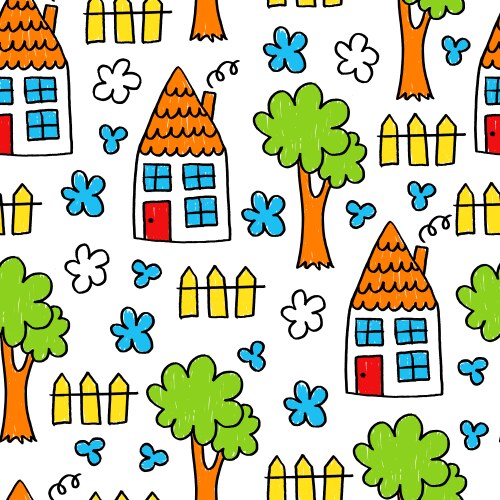 Kids pattern Royalty Free Vector Image - VectorStock