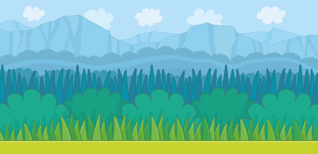 Nature landscape background Royalty Free Vector Image