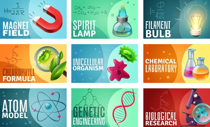 science set vector image vector image