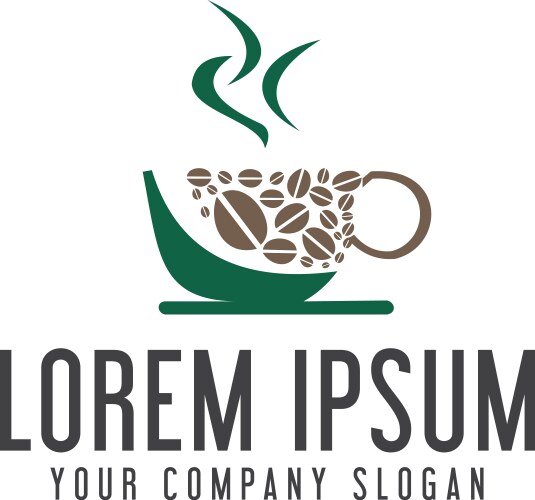 Coffee Shop Logo Template - Modern & Minimal Vector Image