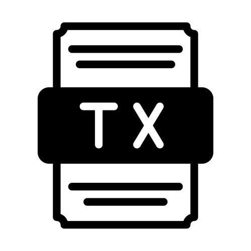 thmx spreadsheet file icon with black fill design vector image