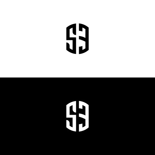 Creative rounded initial letters fs logo – Royalty-Free Vector ...