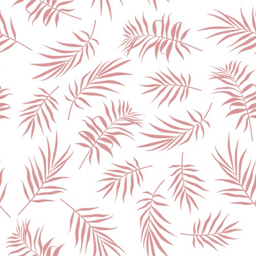 Tropical Palm Leaves Seamless Pattern Vector Image