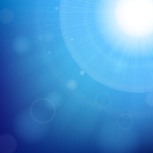 Sky with sunburst Royalty Free Vector Image - VectorStock
