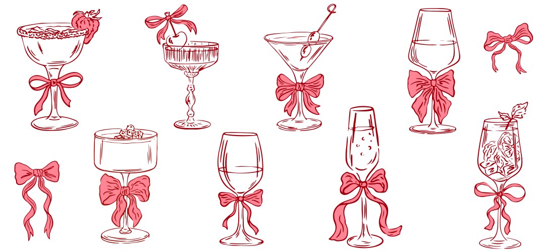 2860 cocktails Vector Image