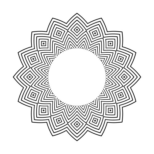 Radial pattern vector image