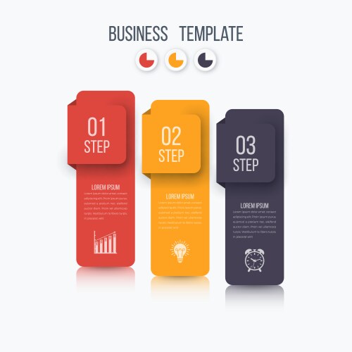 infographics 3 options vector