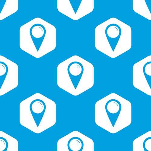 Map pointer hexagon pattern vektorbild