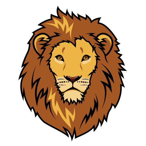 Tribal lion vector image