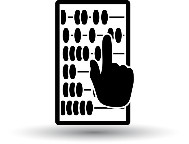 abacus icon vector image