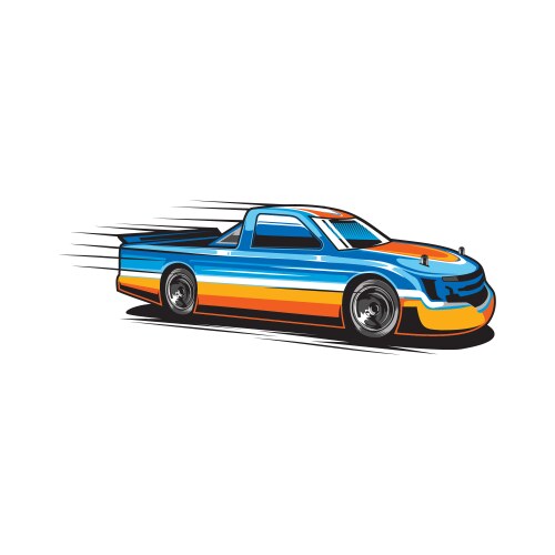 Pickup truck 4x4 sport silhouette Royalty Free Vector Image