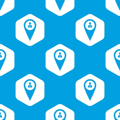 User pointer hexagon pattern vektorbild