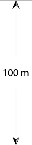 Measurement distance arrows for drawings Vector Image
