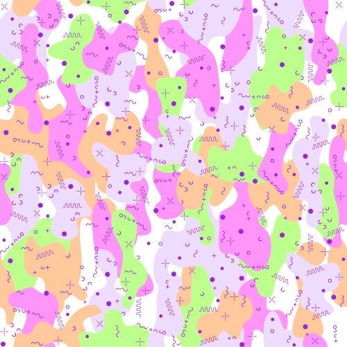 Camouflage seamless pattern in a pink green Vector Image