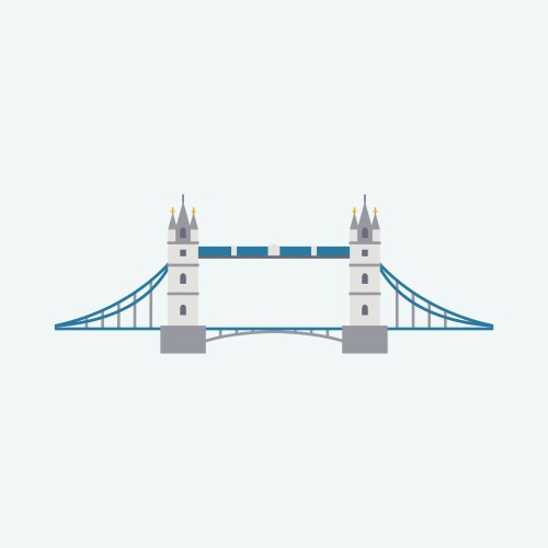 Iconic Tower Bridge, London vector image