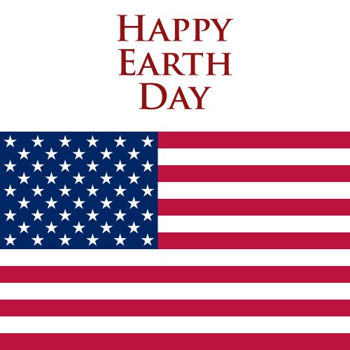 Earth day in the united states Vector Image