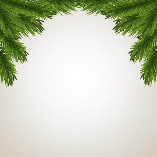 Frame with christmas tree branch Royalty Free Vector Image