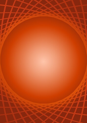 Red background with round frame and net vector image