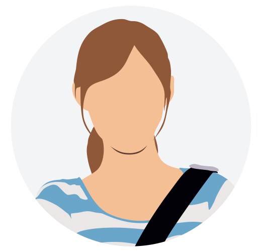 Racer in a red uniform faceless portrait Vector Image