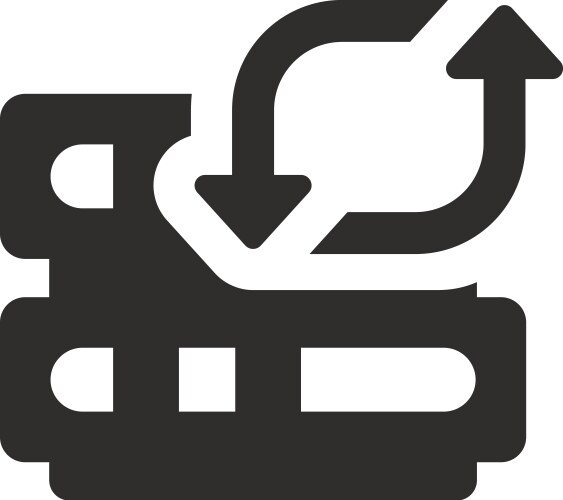 Database server backup icon vector image