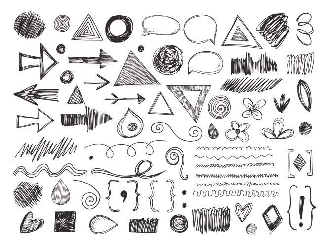 Hand drawn abc Royalty Free Vector Image - VectorStock