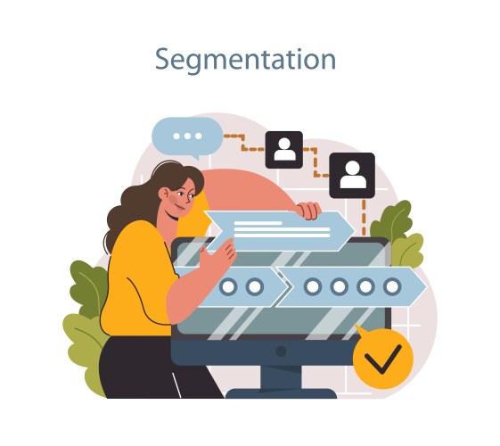 Predictive analytics process of using data vector image