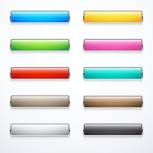 Set of colored map pins Royalty Free Vector Image
