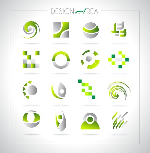 Green logo Royalty Free Vector Image - VectorStock