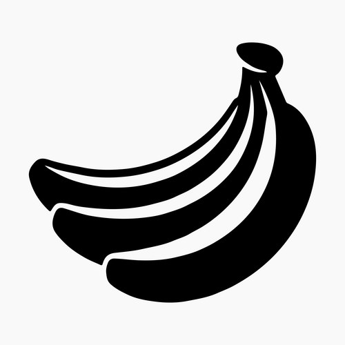 Banana Bunch Flat Icon Vector Image