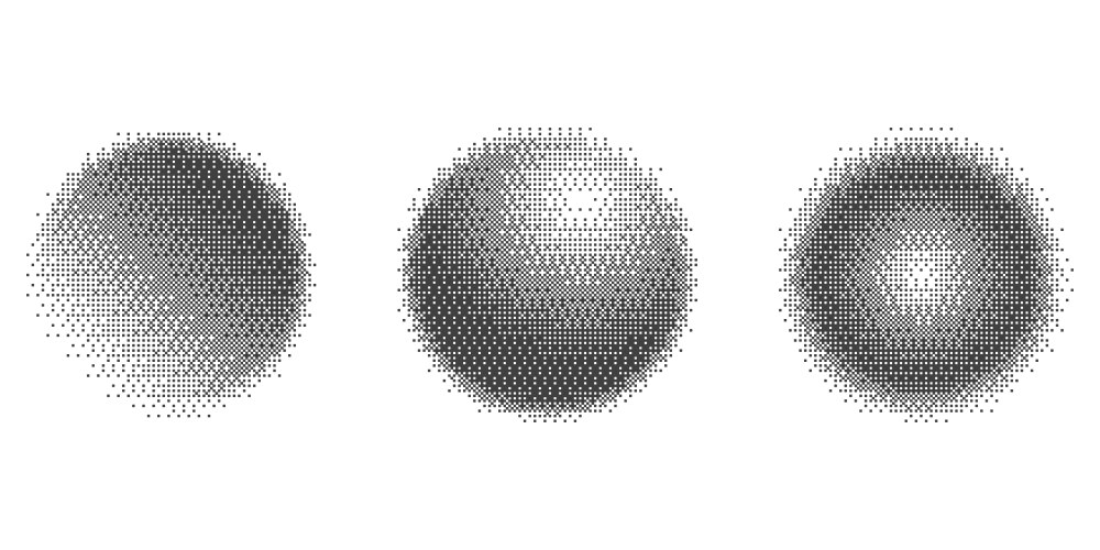 Bitmap pixel arcade game effect circles with bit vector image