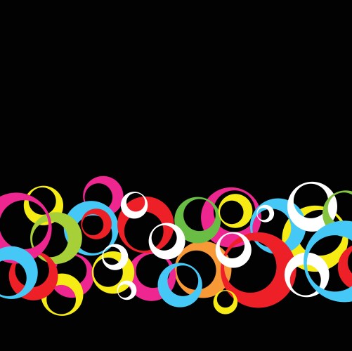Retro circles Royalty Free Vector Image - VectorStock