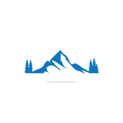 Mountain abstract logo Royalty Free Vector Image