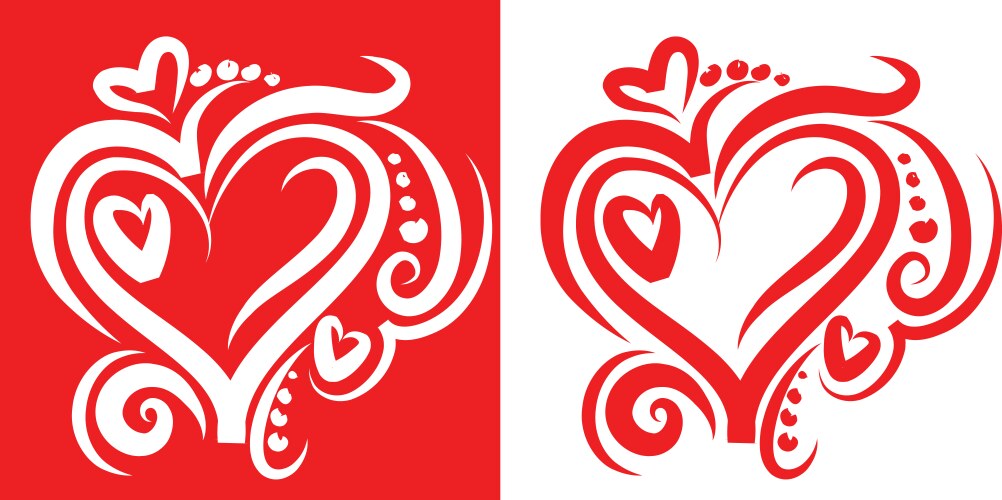 Retro hearts background Royalty Free Vector Image