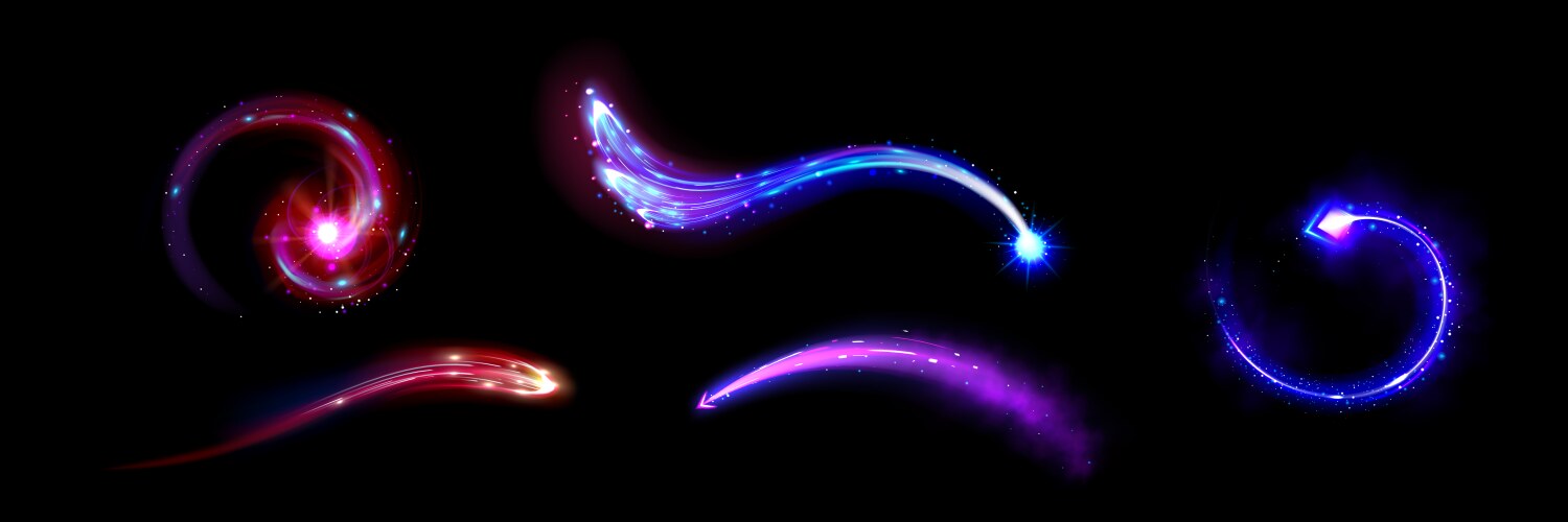 Blue vs red smoke effect black background Vector Image