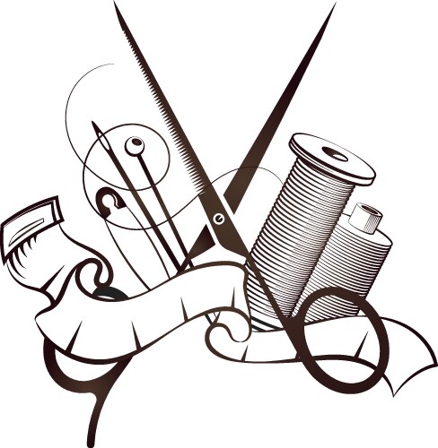 Sewing set Royalty Free Vector Image - VectorStock