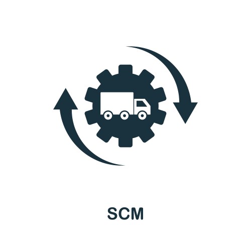 Scm icon simple element concept Royalty Free Vector Image