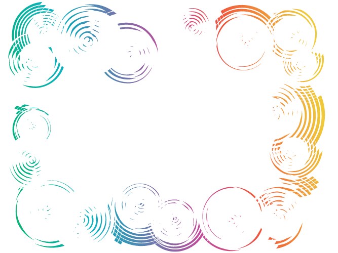 circle border vector image