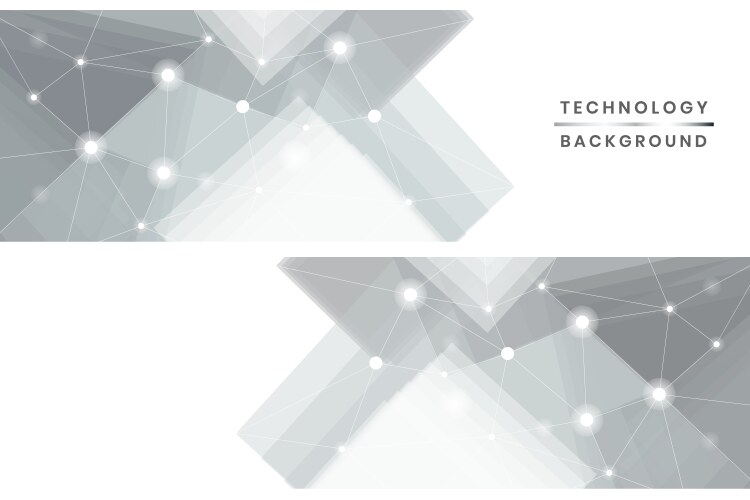 Technology banners set vector image