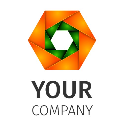 3d square cubic logo Royalty Free Vector Image