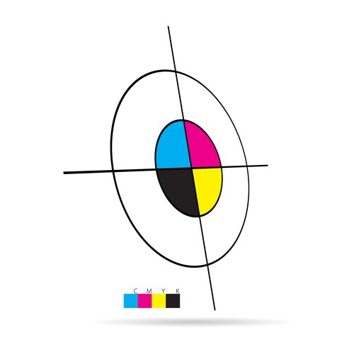 CMYK Color Calibration Test - Crop Marks – Royalty-Free Vector ...