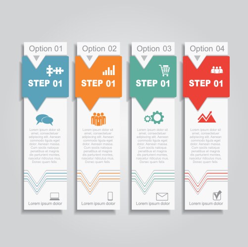 Infographic report template layout Royalty Free Vector Image