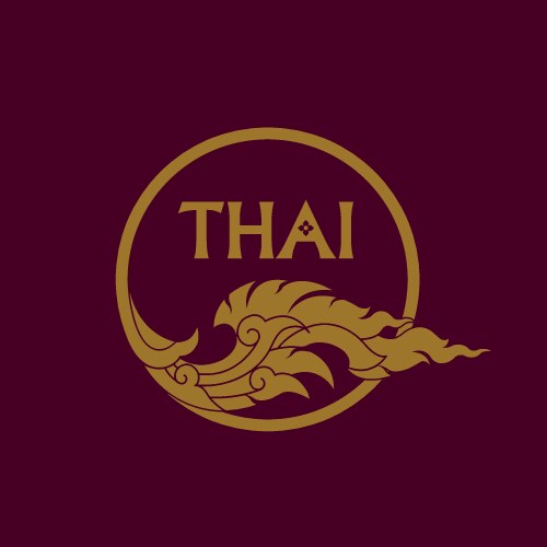 Thai art element for graphic design vector image