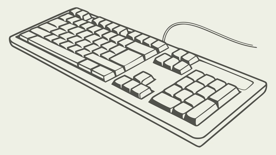 Computer keyboard Vector Images & Graphics for Commercial Use | VectorStock