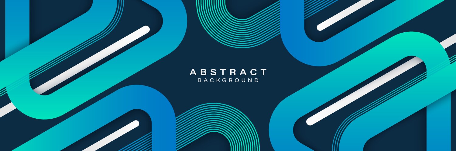 Abstract blue gradient geometric background Vector Image